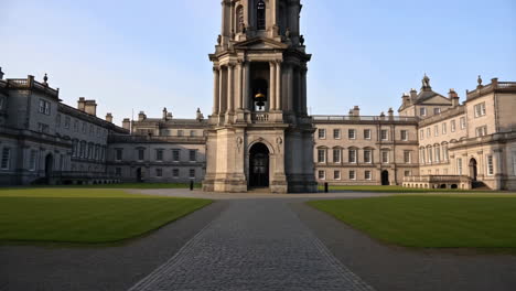 trinity college dublin campanile and front square