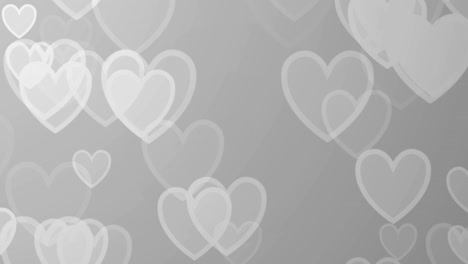 corazones grises fondo abstracto