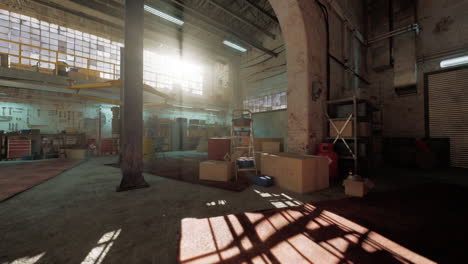 empty industrial warehouse