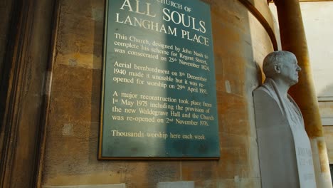 the all souls church in central london, england, uk