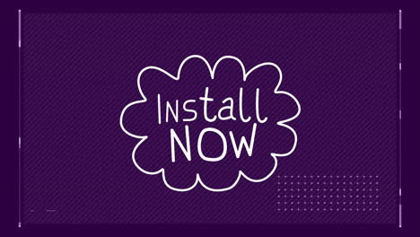 Animation-of-install-now-text-over-data-processing