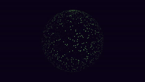 mesmerizing 3d sphere emitting a blue glow from tiny dots