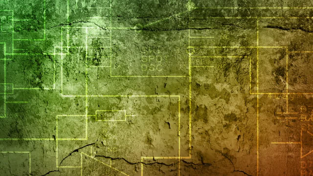 콘크리트와 돌을 기반으로 한 배경에 대한 루프 된 서두르지 않은 애니메이션 다층 컬러 텍스처