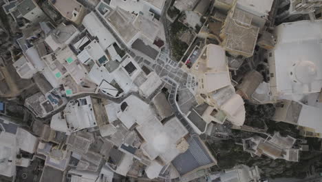 aerial view of a greek village