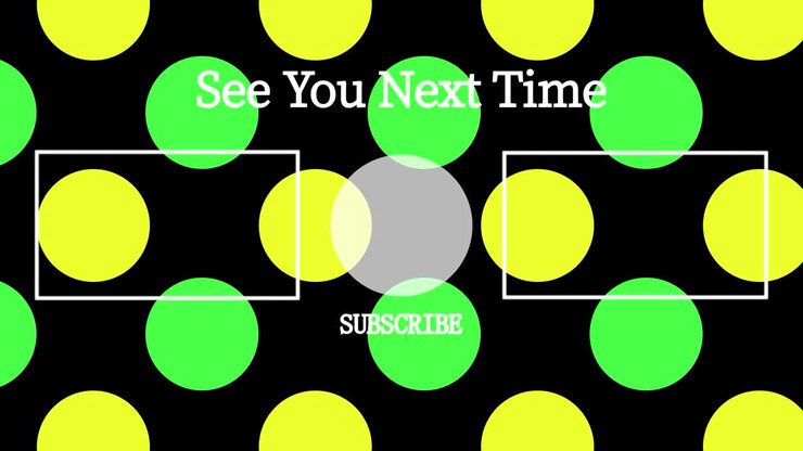 Dot moves end card ending screen motion graphics