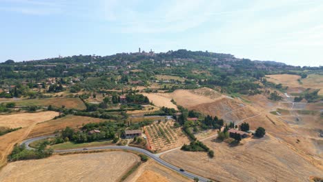 toma tradicional de drones de italia. campo italiano