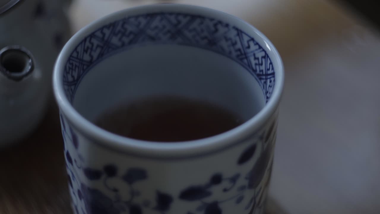 The Most Popular Drunk Beverage In Kyoto, Japan Is Tea And It Is Part Of The Japanese Food Culture- Close Up Shot