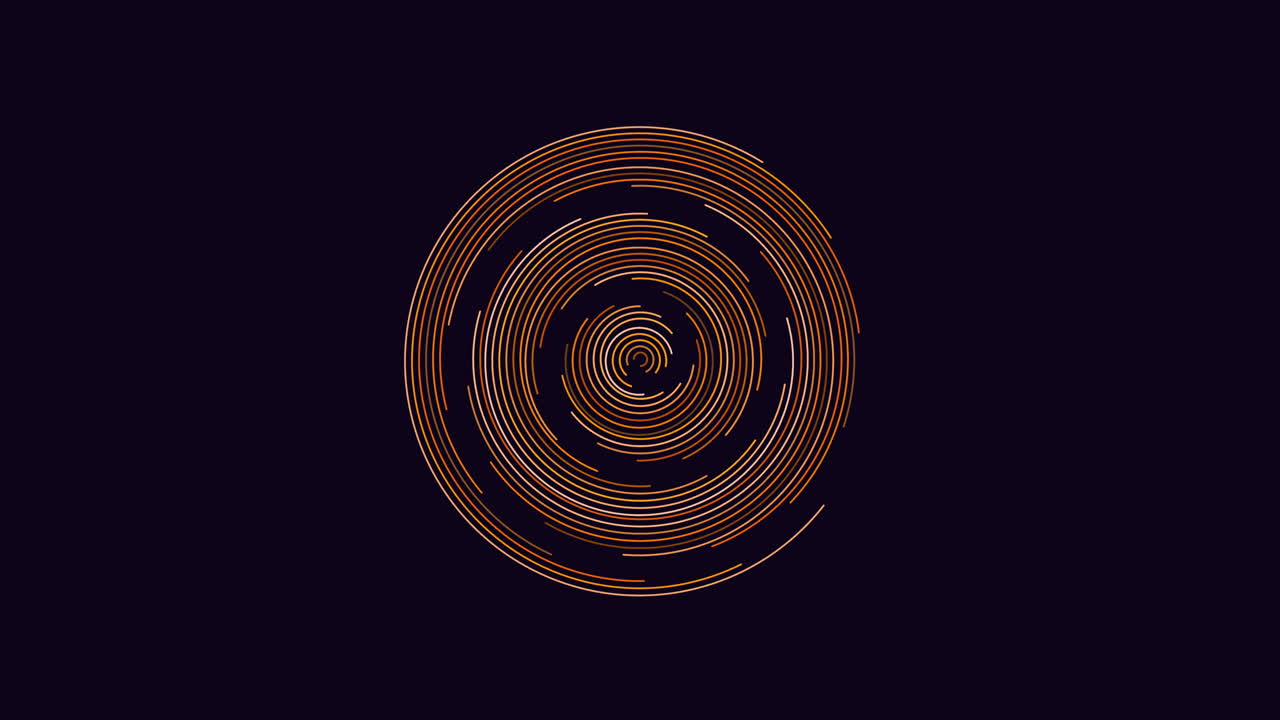 Vibrant orange circular pattern versatile design element for logos and layouts