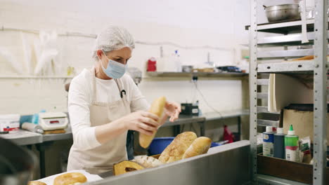 freshly baked bread ready to go