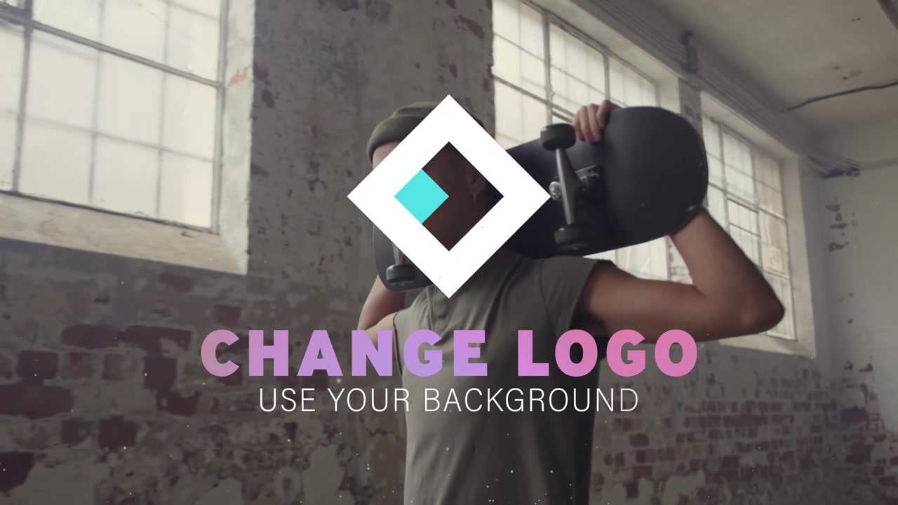 Minimalist Light Logo Reveal Animation with Soft Gradient Background