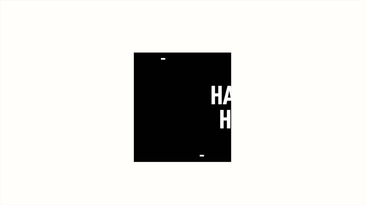 Happy Holidays a simple and classic black and white greeting card