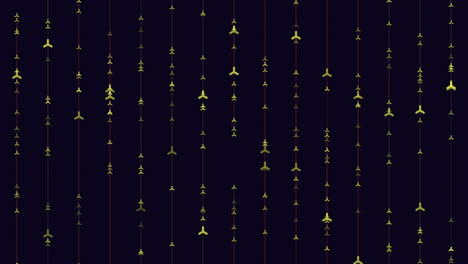 vibrant pink and black arrow pattern on bold black background