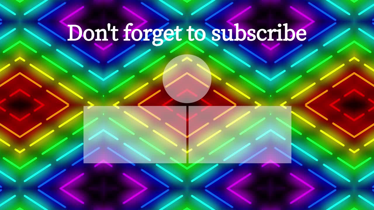 patrón de signo de neón tarjeta de finalización pantalla de finalización gráficos de movimiento