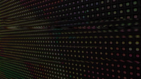pantalla de visualización led con efecto de fallo tecnológico