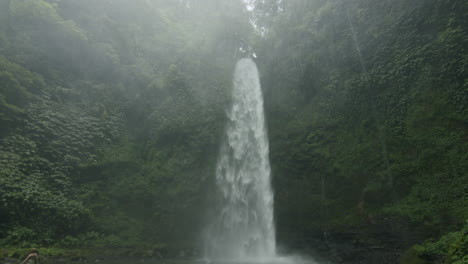 water vapors coming from the high nung nung waterfall