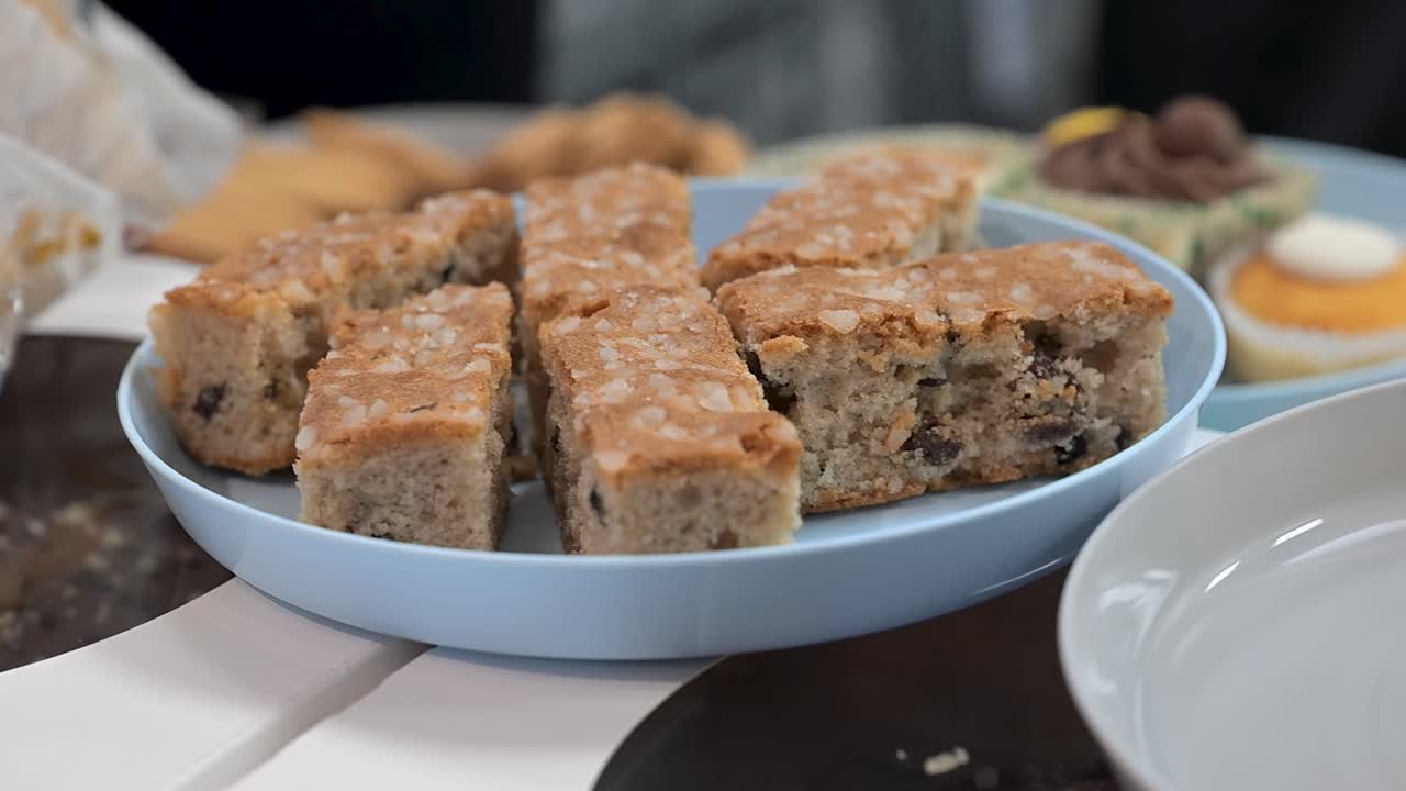 Delicious small brownies on display, capturing sweet dessert appeal with rich flavour and inviting presentation perfect for catering, events, or casual enjoyment