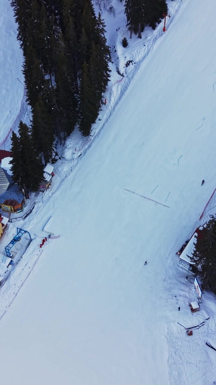 Skiers enjoy winter fun in Bulgaria's Carpathians on a snowy day