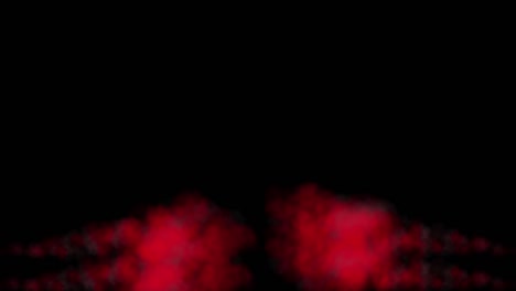 Smoke blowing color particles animation motion graphics