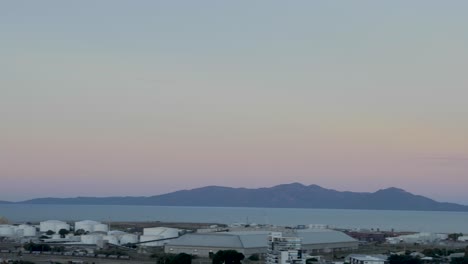 beautiful golden sunset view of magnetic island townsville, north queensland australia