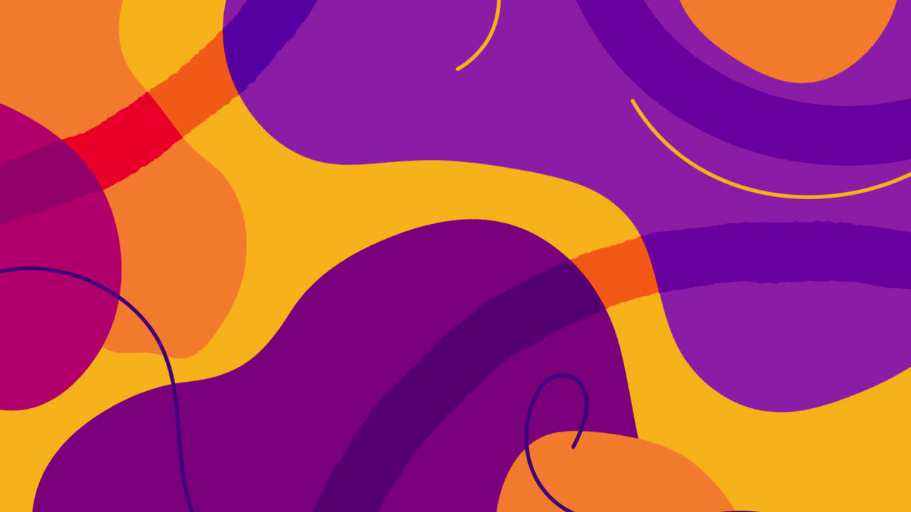 gráfico de movimiento de diseño plano formas abstractas fondo