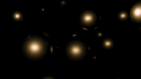 abstract gold spheres background