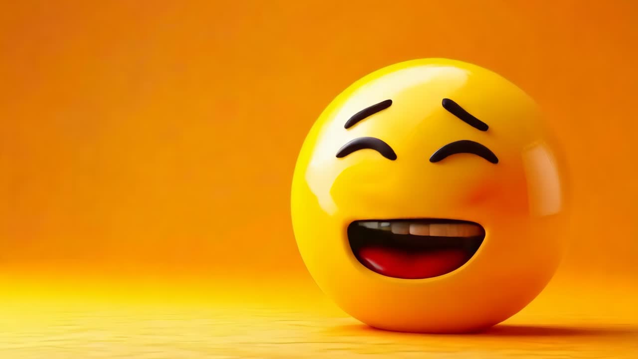 una cara sonriente amarilla con una gran sonrisa en su cara