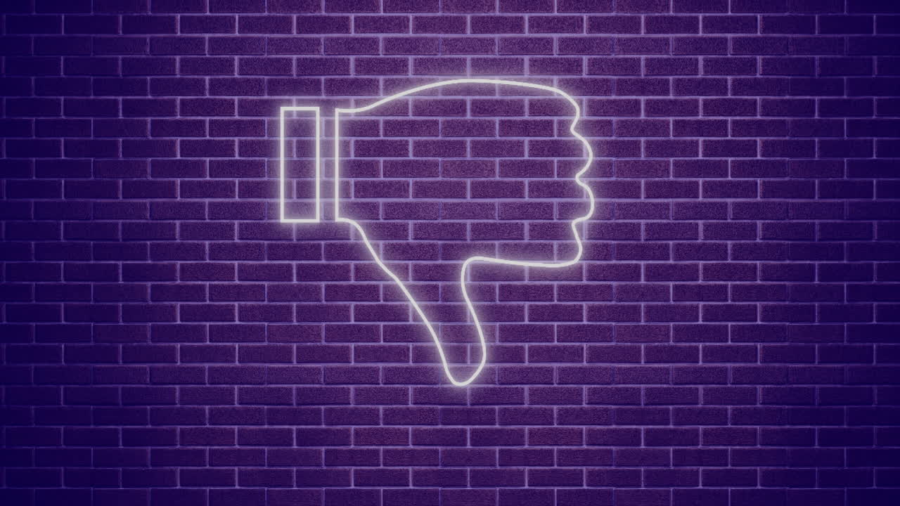 Arrow neon sign on brick wall 4k