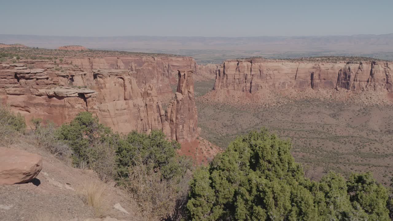 Scenic View of Colorado National Monument Canyon