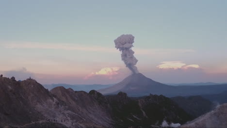 volcano eruption at sumatra indonesia