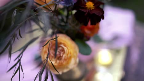 close up view of colorful flowers for husband's suit before the wedding