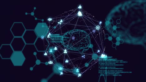 Animation-of-network-of-connections-with-human-brain-and-data-processing