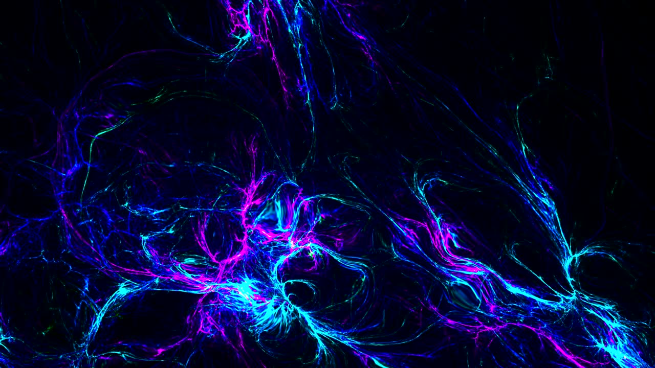 абстрактный фрактальный фон 3d рендеринговая анимация. бесперебойный цикл