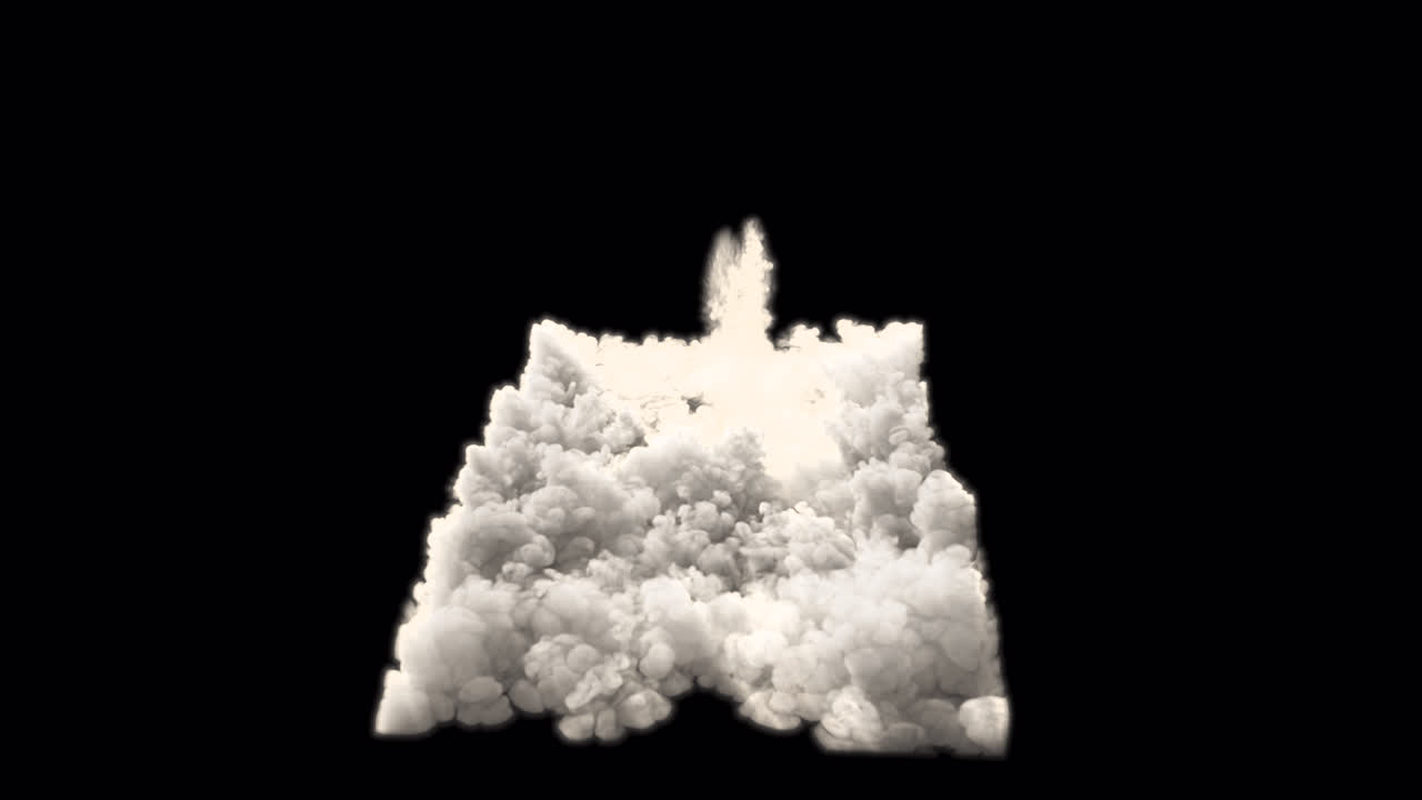 animación de humo de explosión