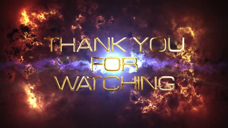 thank you for watching cinematic trailer loop with optical flares light and dramatic sky effect background. 4k 3d seamless loop science techno video cover. thank you for watching epic trailer titles.