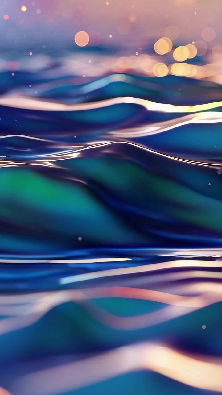 Abstrakt flydende bevægelse med glødende bokeh-lys