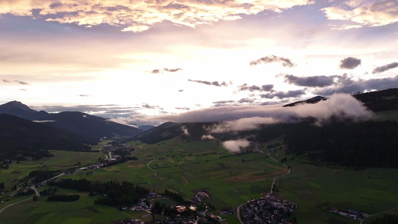 Stunning Sunset over a Mountain Valley