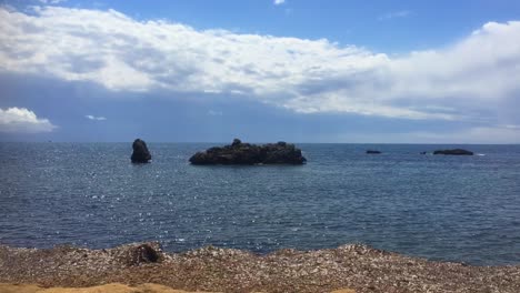 Vista-De-La-Línea-De-Costa-Desde-La-Isla-De-Tabarca-Isla-En-España