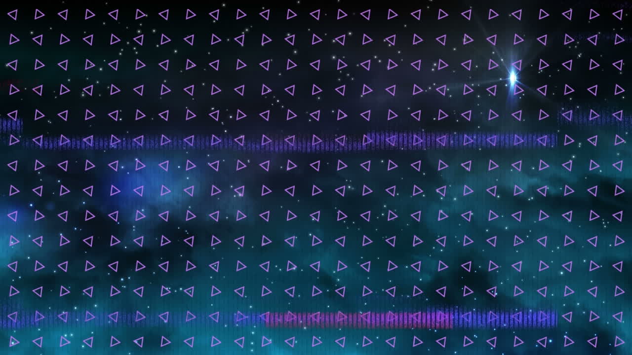Animation of interference over shapes moving