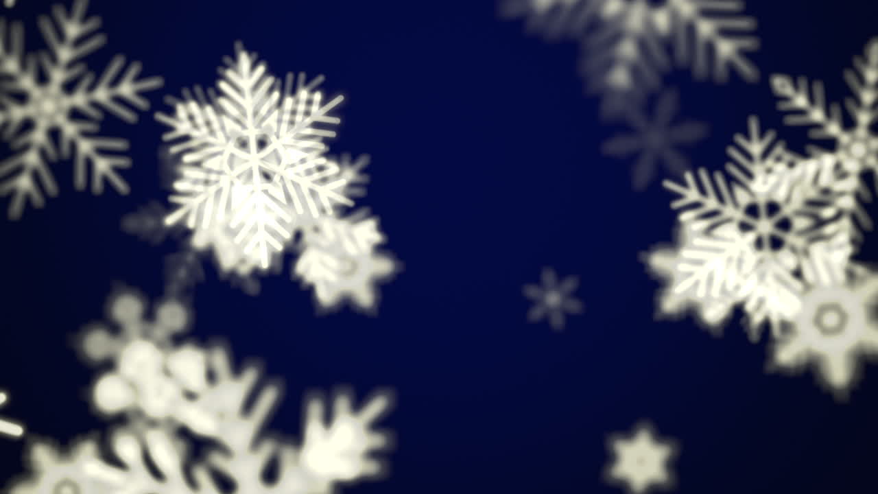Delicate snowflakes suspended in air beauty and serenity