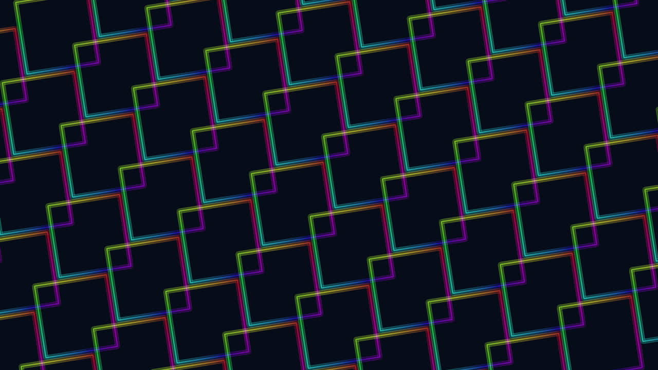 patrón de diamante geométrico vibrante en un fondo negro en contraste