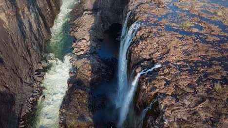 victoria falls zimbabwe aerial view 4k 08