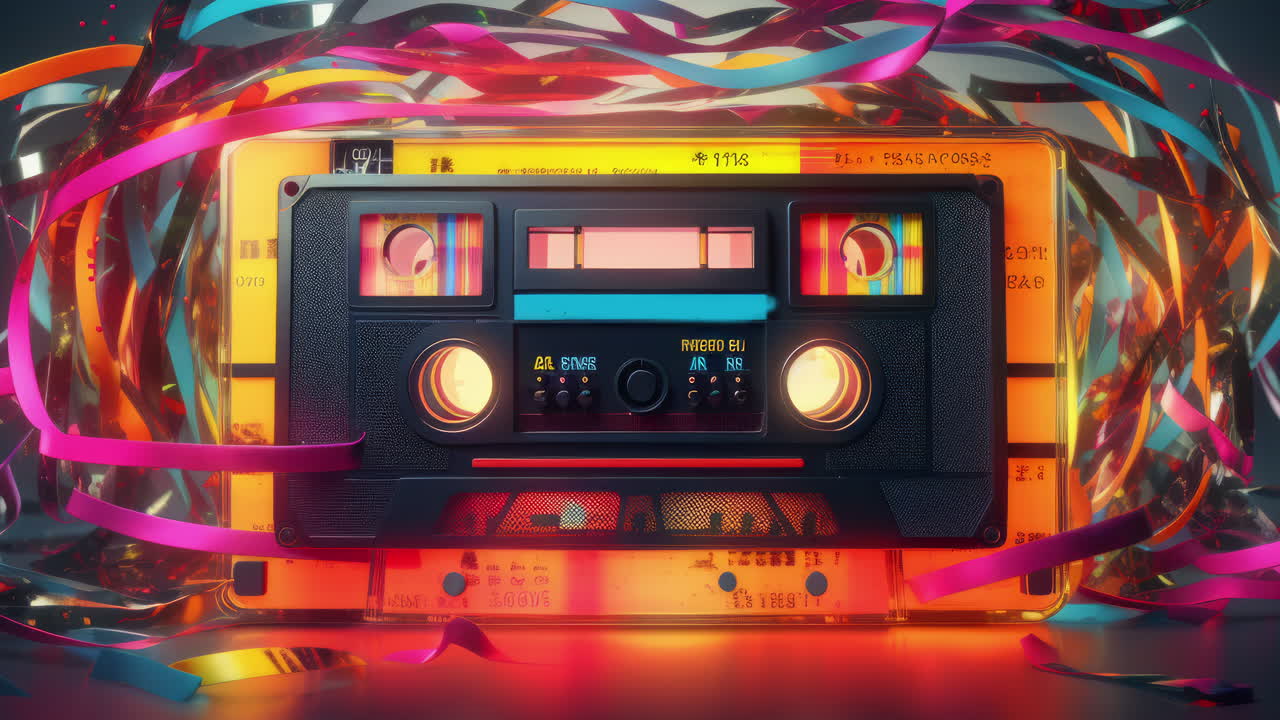 colección de casetes de audio