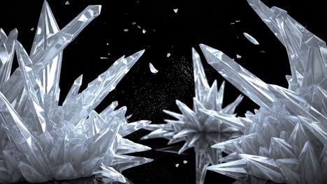 abstract crystal formation