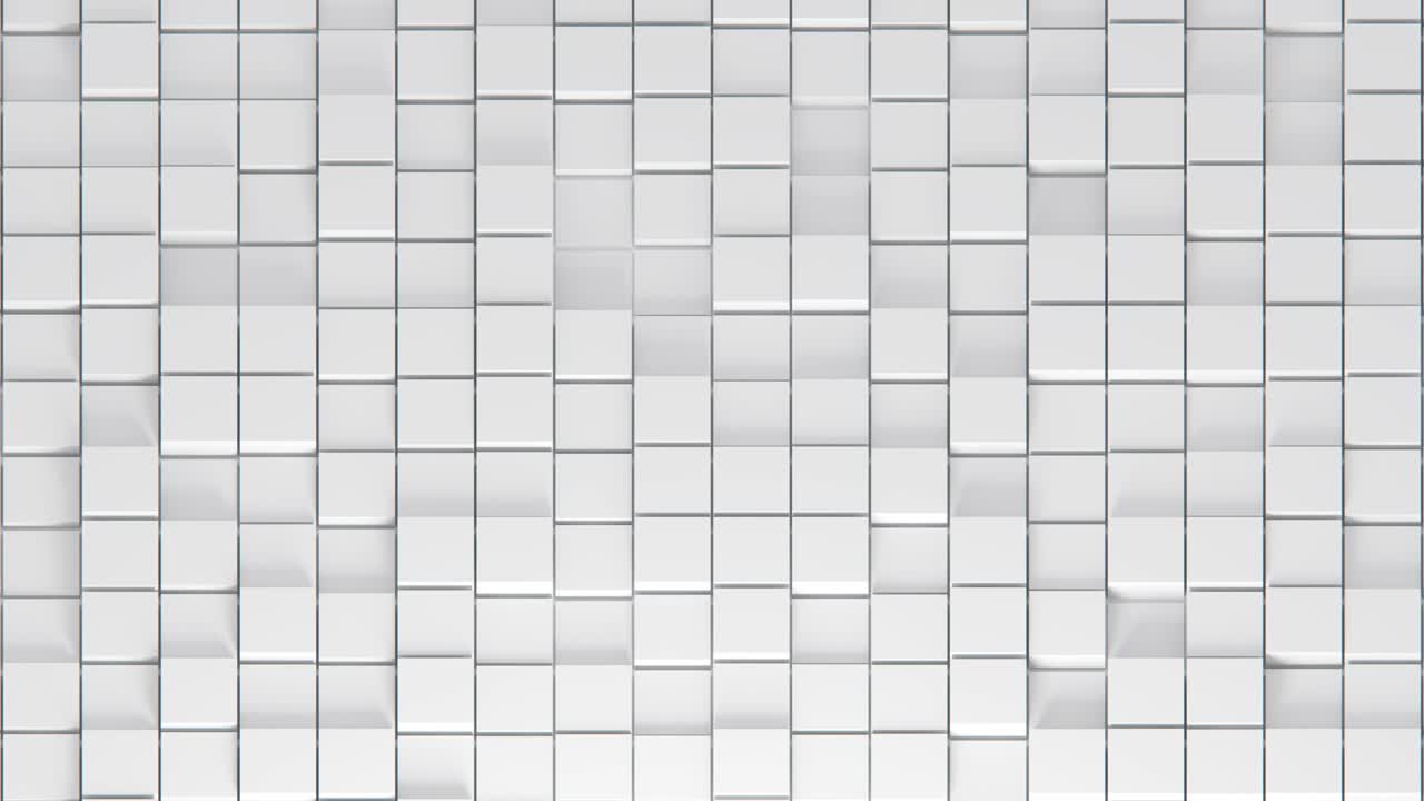 fondo blanco cajas animadas sin costuras, para la presentación de negocios. bucle de animación de renderización 3d. uhd 3840x2160