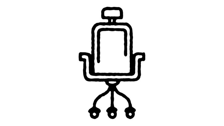 Gaming House Doodle Line Icon Animation