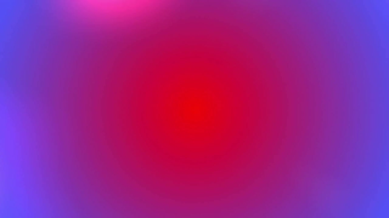 Animation of colourful light spots on blue background