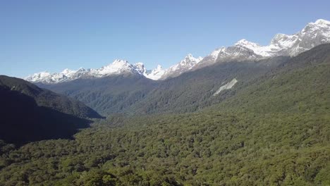 aerial view of mountains in new zealand