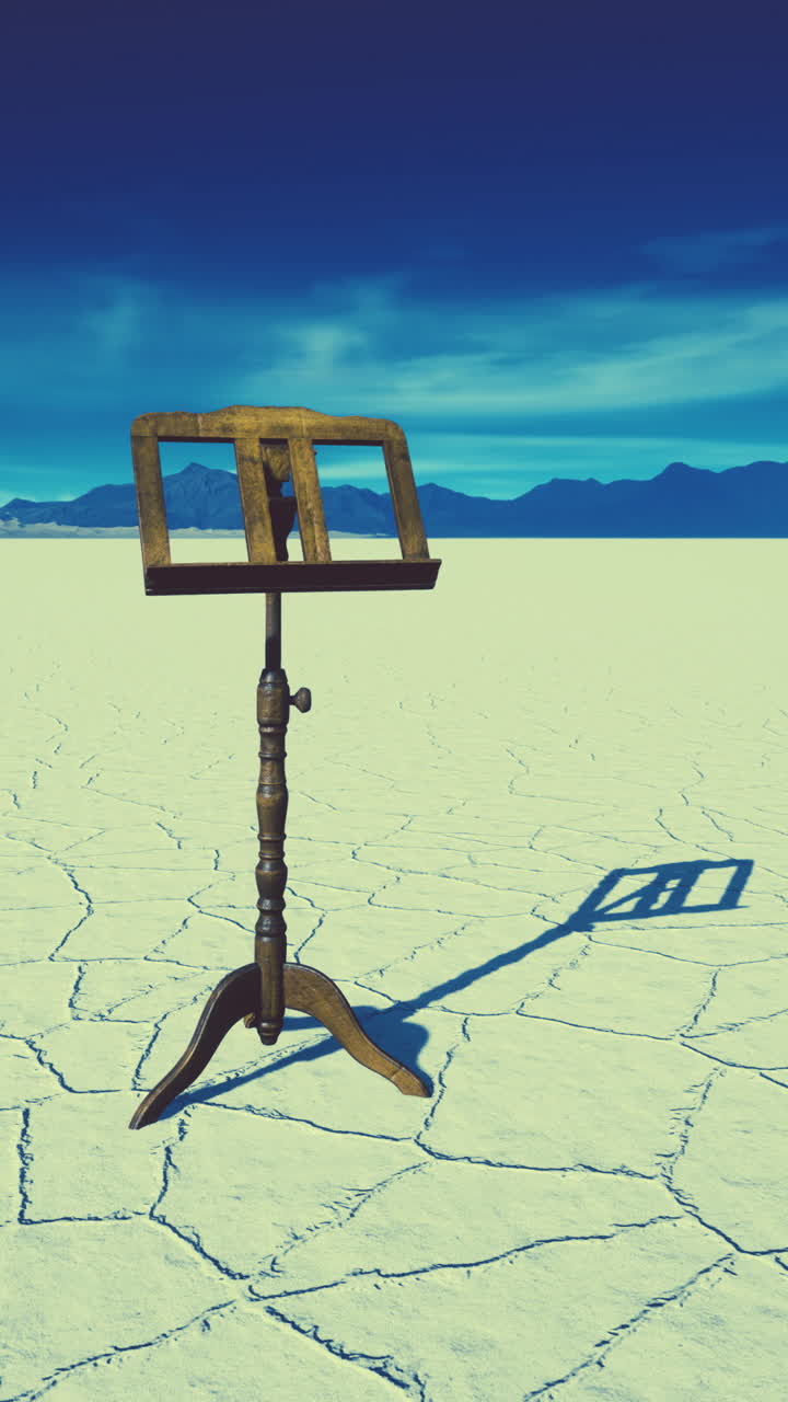 사막의 음악 스탠드