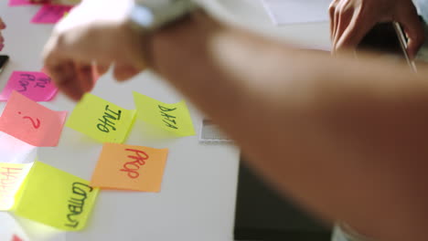 Idea,-planning-and-sticky-note--with-hands