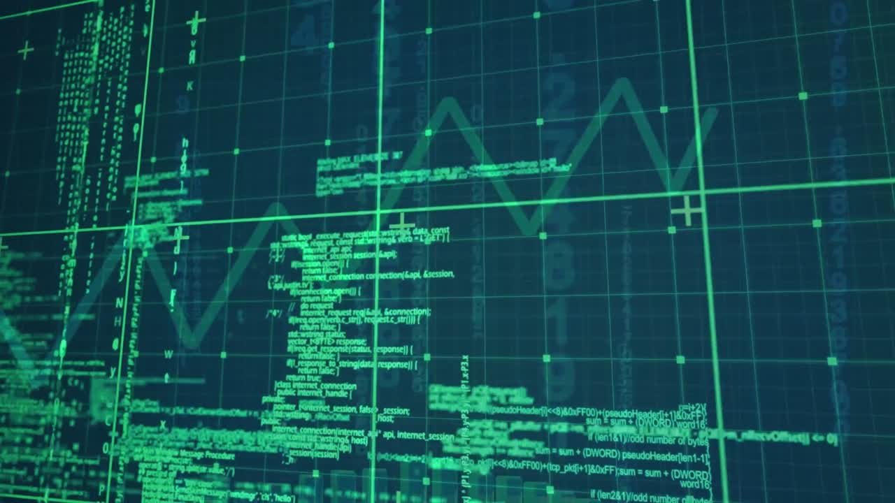 Animation of data processing over grid